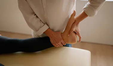 RMT Working with Patient in Etobicoke Clinic