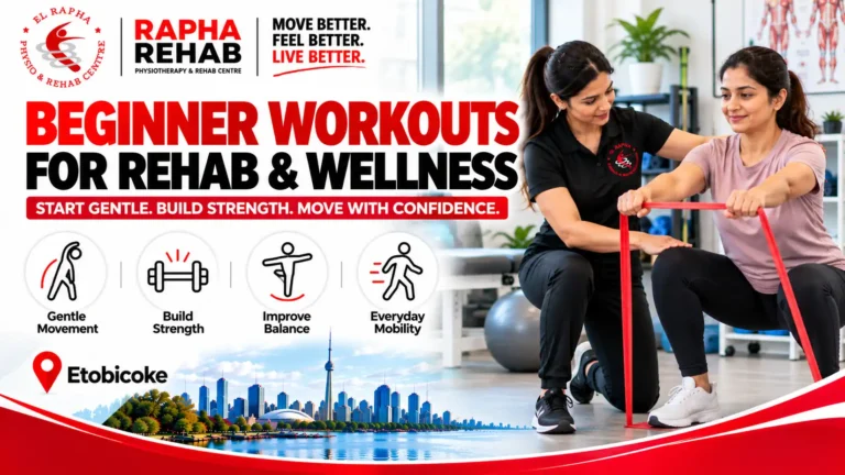 Beginner workouts at Rapha Rehab for fitness, strength, and overall wellness