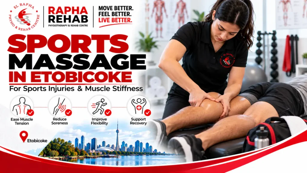 Massage therapy for sports injuries and muscle stiffness in Etobicoke