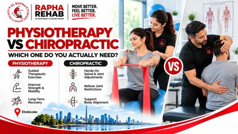 Physiotherapy vs chiropractic care with guided treatment and spinal adjustment