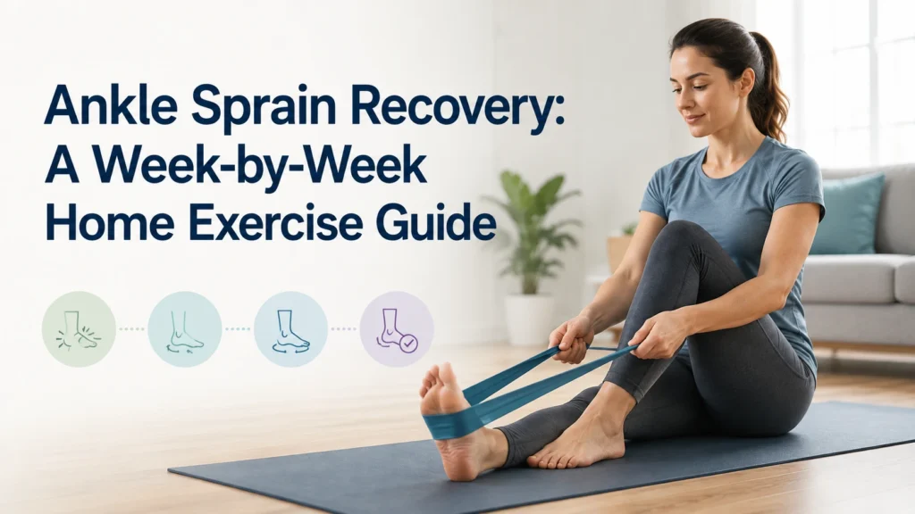 Ankle sprain recovery home exercise guide